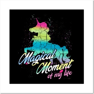 Unicorn - Magical Moment Of My Life Rainbow - Colors Posters and Art